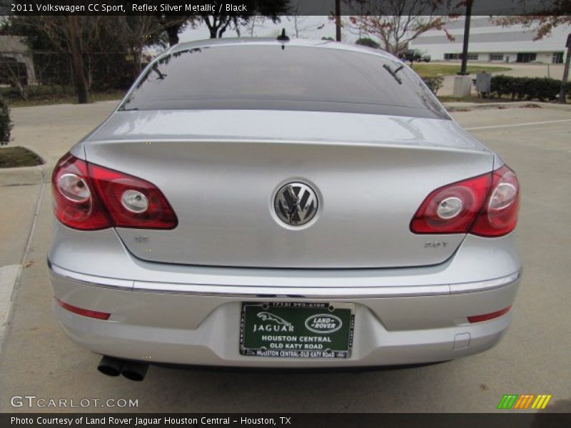 Reflex Silver Metallic / Black 2011 Volkswagen CC Sport