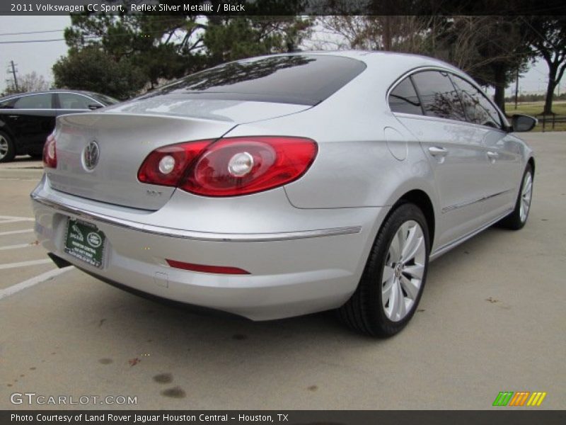 Reflex Silver Metallic / Black 2011 Volkswagen CC Sport
