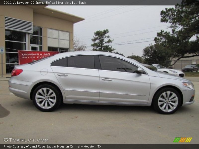 Reflex Silver Metallic / Black 2011 Volkswagen CC Sport