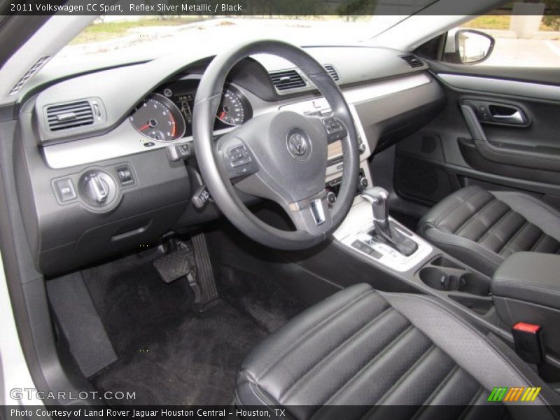 Reflex Silver Metallic / Black 2011 Volkswagen CC Sport