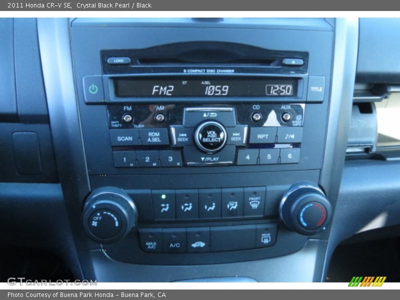 Crystal Black Pearl / Black 2011 Honda CR-V SE