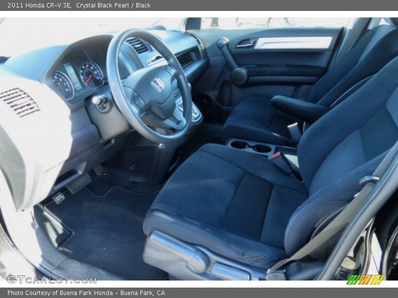 Crystal Black Pearl / Black 2011 Honda CR-V SE
