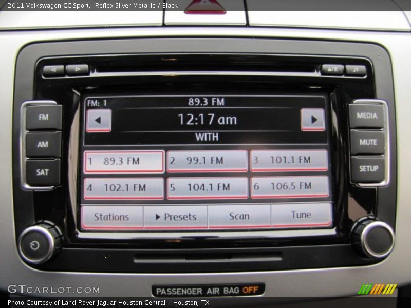Reflex Silver Metallic / Black 2011 Volkswagen CC Sport