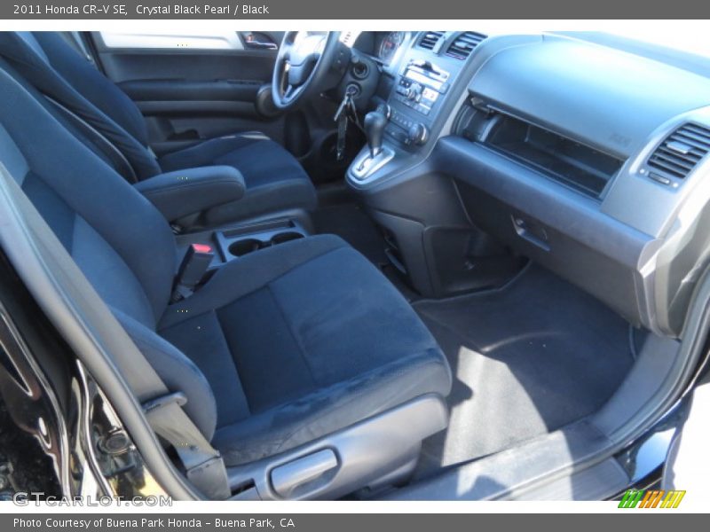 Crystal Black Pearl / Black 2011 Honda CR-V SE