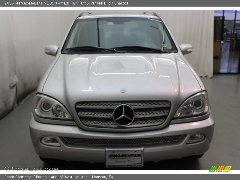 Brilliant Silver Metallic / Charcoal 2005 Mercedes-Benz ML 350 4Matic