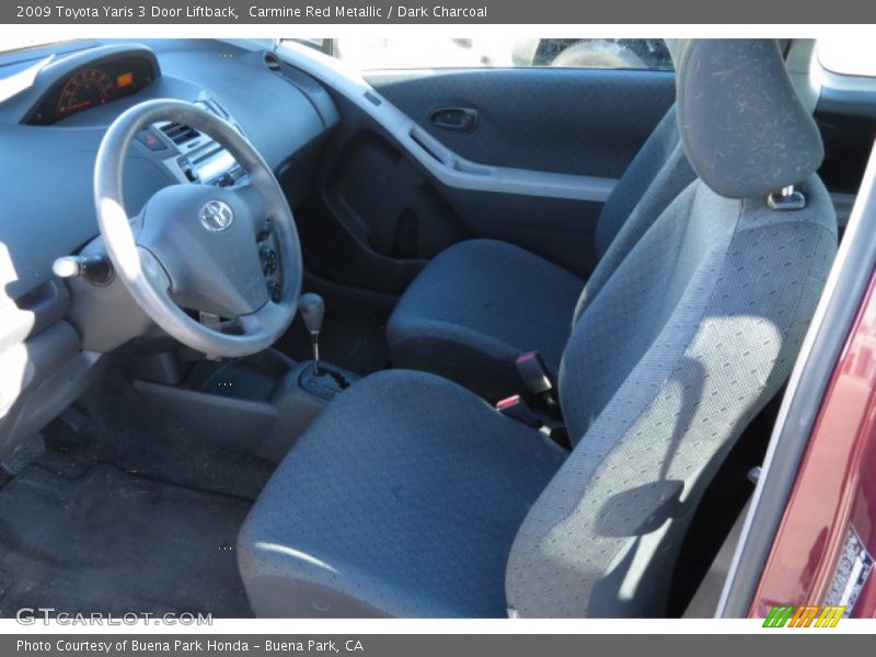 Carmine Red Metallic / Dark Charcoal 2009 Toyota Yaris 3 Door Liftback