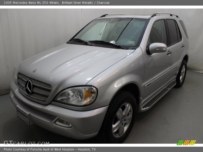 Brilliant Silver Metallic / Charcoal 2005 Mercedes-Benz ML 350 4Matic