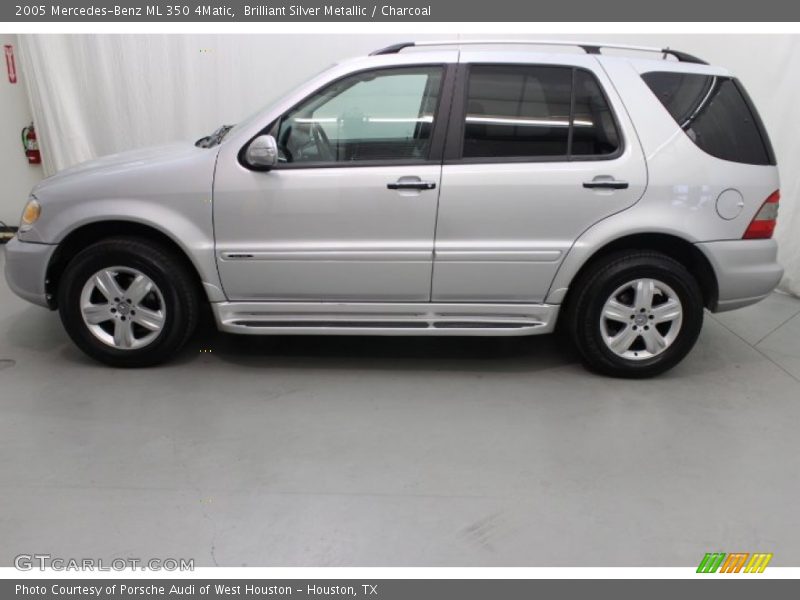Brilliant Silver Metallic / Charcoal 2005 Mercedes-Benz ML 350 4Matic