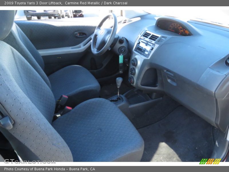 Carmine Red Metallic / Dark Charcoal 2009 Toyota Yaris 3 Door Liftback