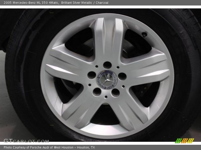 Brilliant Silver Metallic / Charcoal 2005 Mercedes-Benz ML 350 4Matic