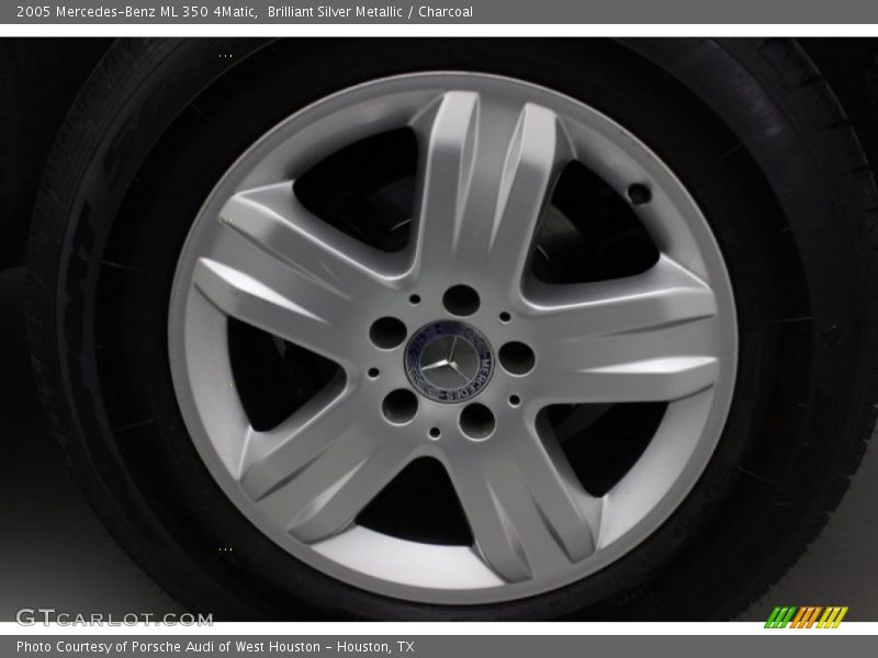 Brilliant Silver Metallic / Charcoal 2005 Mercedes-Benz ML 350 4Matic