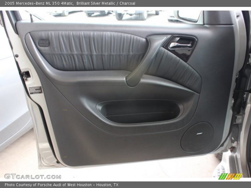 Brilliant Silver Metallic / Charcoal 2005 Mercedes-Benz ML 350 4Matic