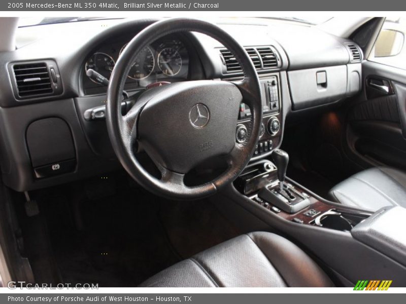 Brilliant Silver Metallic / Charcoal 2005 Mercedes-Benz ML 350 4Matic