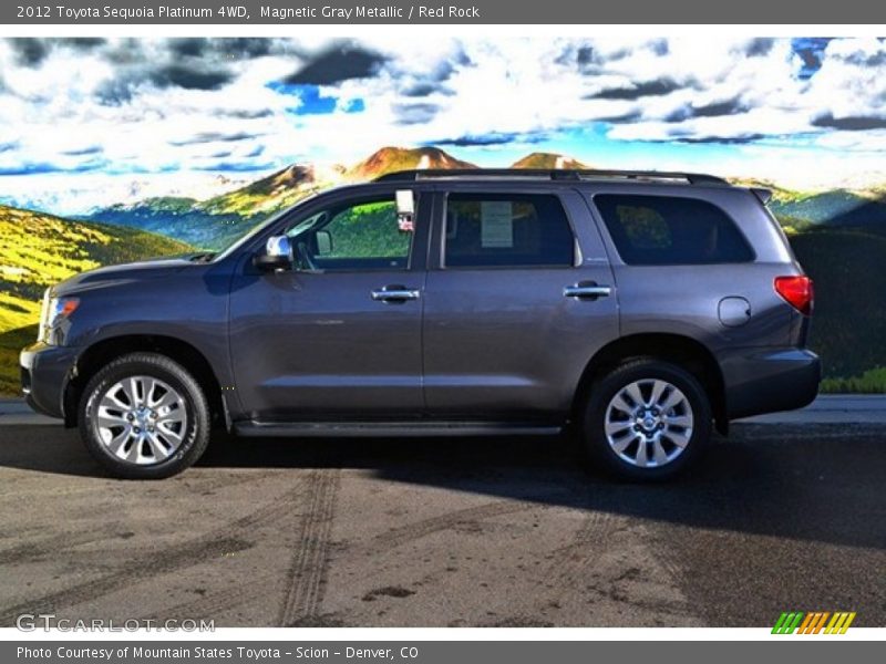 Magnetic Gray Metallic / Red Rock 2012 Toyota Sequoia Platinum 4WD