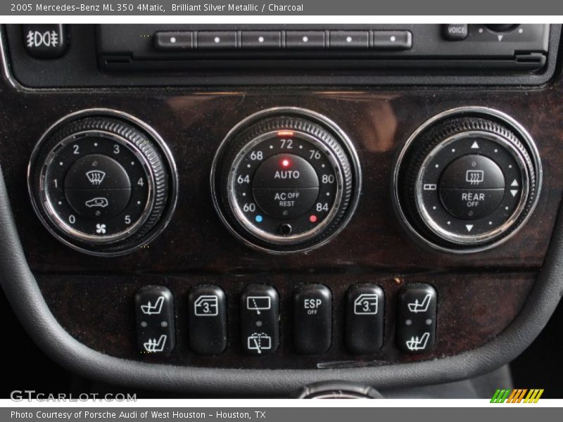 Brilliant Silver Metallic / Charcoal 2005 Mercedes-Benz ML 350 4Matic
