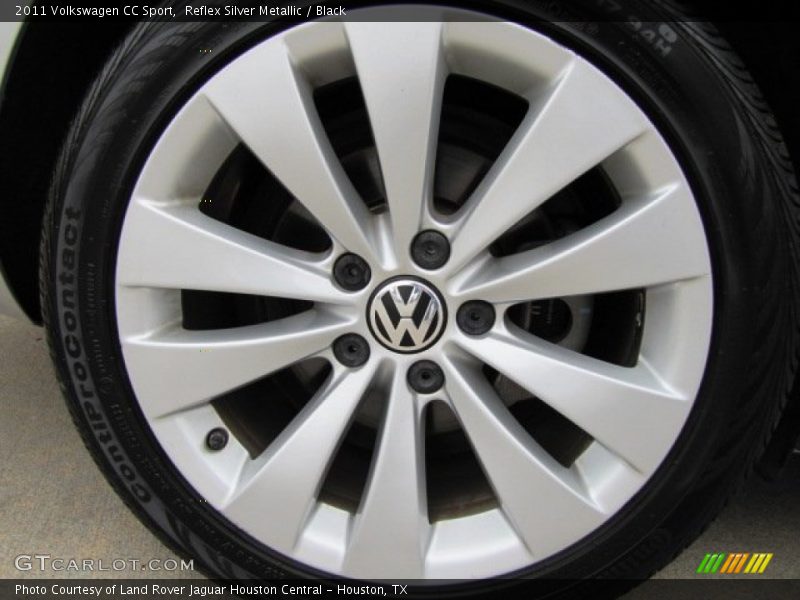 Reflex Silver Metallic / Black 2011 Volkswagen CC Sport