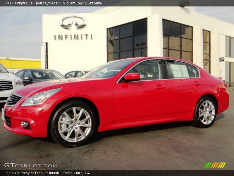 Vibrant Red / Graphite 2012 Infiniti G 37 Journey Sedan