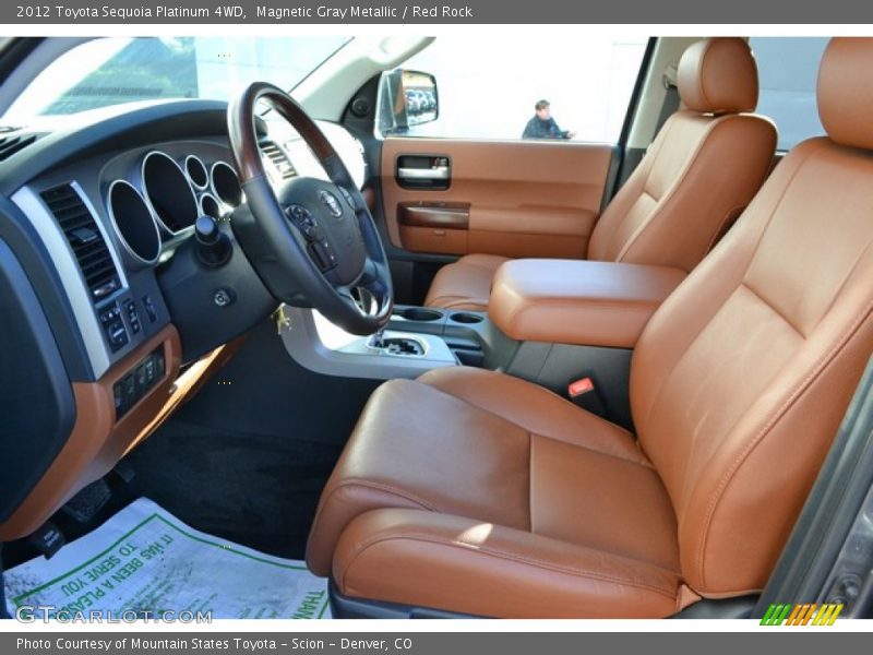 Magnetic Gray Metallic / Red Rock 2012 Toyota Sequoia Platinum 4WD