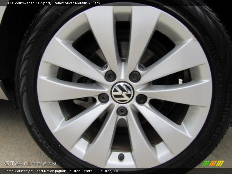 Reflex Silver Metallic / Black 2011 Volkswagen CC Sport