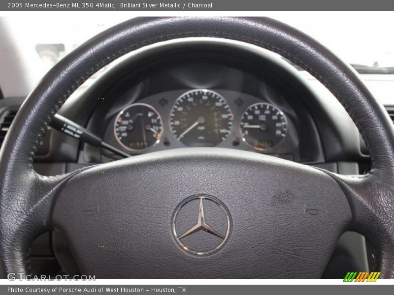 Brilliant Silver Metallic / Charcoal 2005 Mercedes-Benz ML 350 4Matic