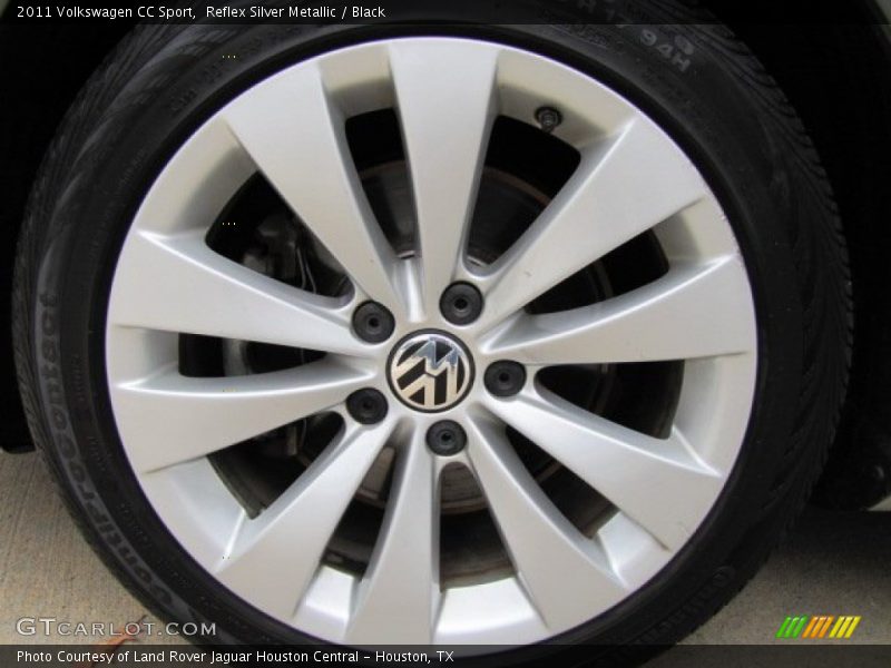 Reflex Silver Metallic / Black 2011 Volkswagen CC Sport