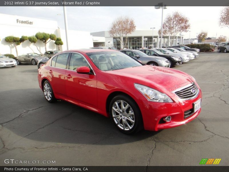 Vibrant Red / Graphite 2012 Infiniti G 37 Journey Sedan