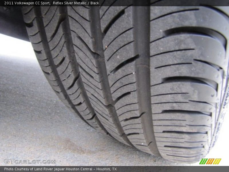 Reflex Silver Metallic / Black 2011 Volkswagen CC Sport