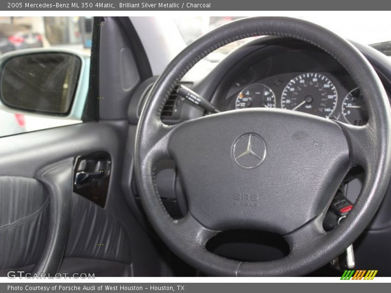 Brilliant Silver Metallic / Charcoal 2005 Mercedes-Benz ML 350 4Matic