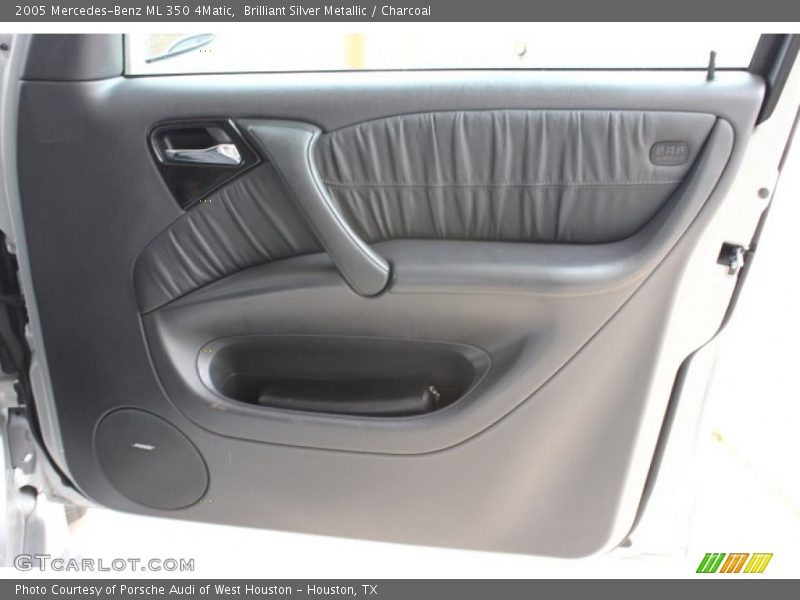 Brilliant Silver Metallic / Charcoal 2005 Mercedes-Benz ML 350 4Matic