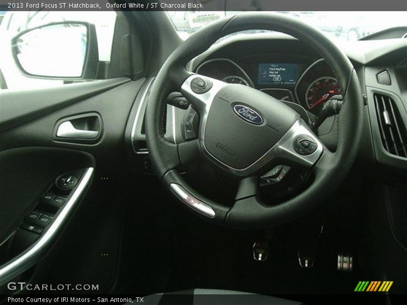 Oxford White / ST Charcoal Black 2013 Ford Focus ST Hatchback