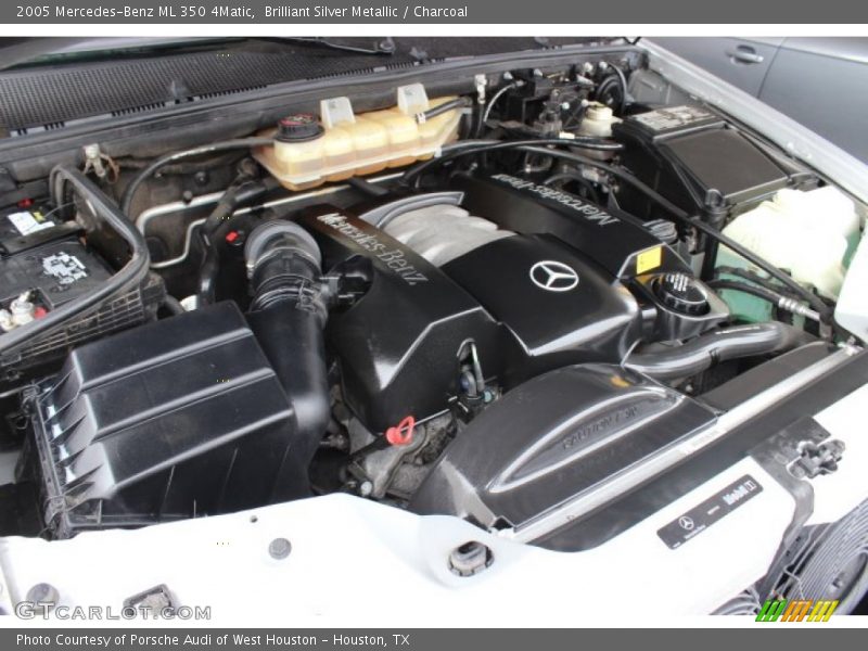 Brilliant Silver Metallic / Charcoal 2005 Mercedes-Benz ML 350 4Matic