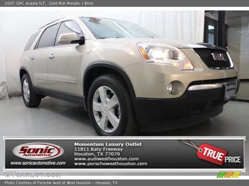 Gold Mist Metallic / Brick 2007 GMC Acadia SLT