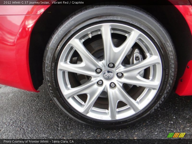 Vibrant Red / Graphite 2012 Infiniti G 37 Journey Sedan