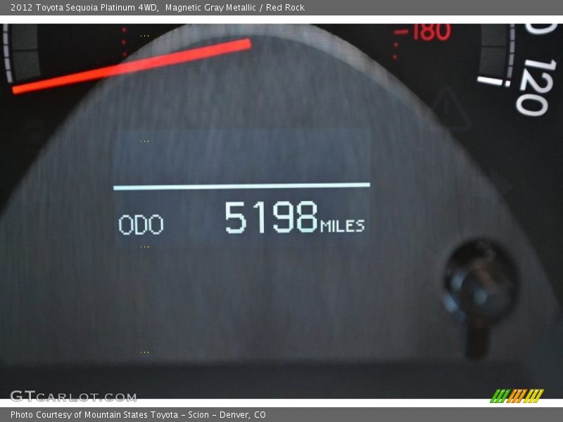 Magnetic Gray Metallic / Red Rock 2012 Toyota Sequoia Platinum 4WD