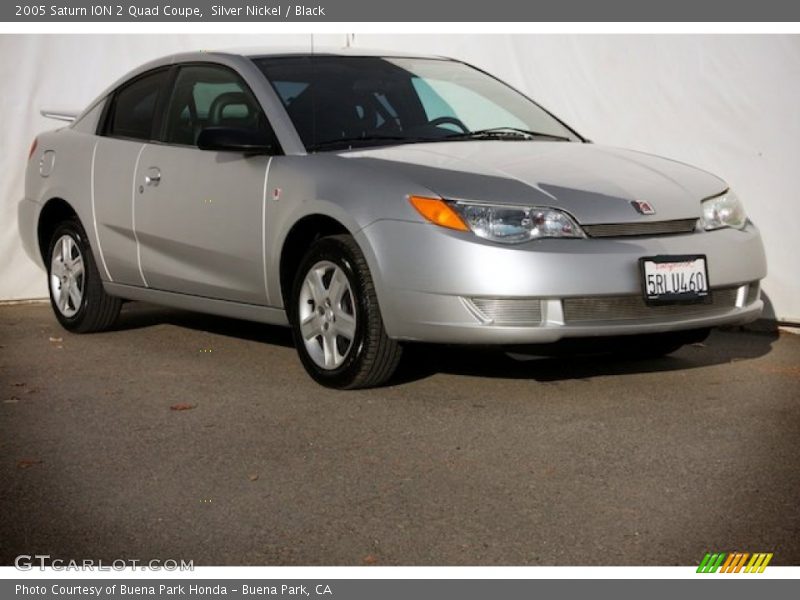 Silver Nickel / Black 2005 Saturn ION 2 Quad Coupe