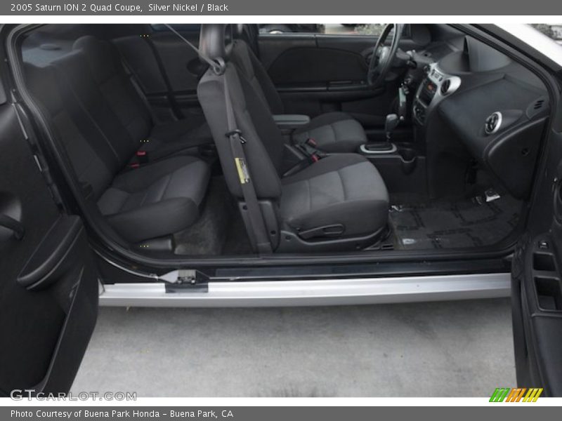 Silver Nickel / Black 2005 Saturn ION 2 Quad Coupe