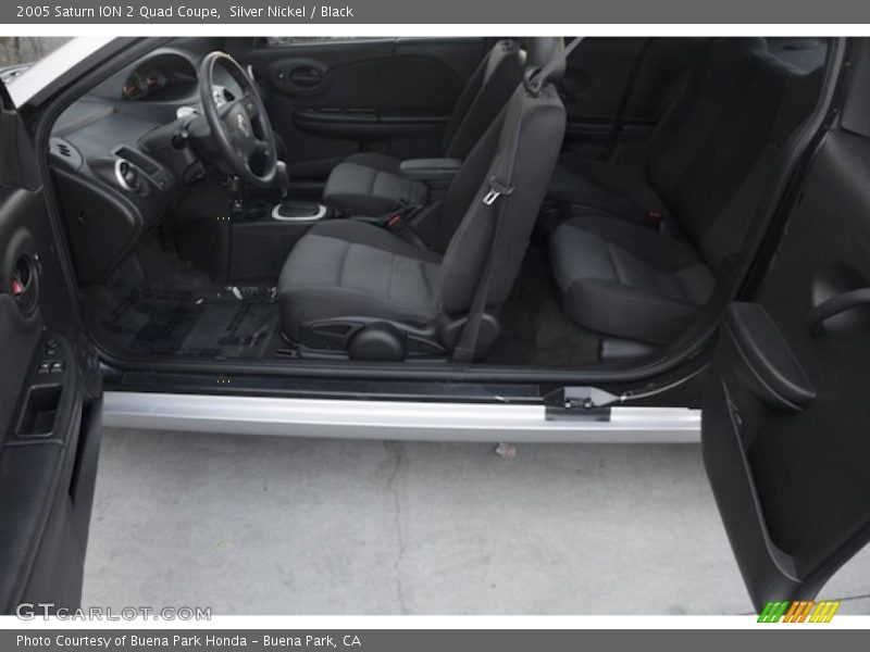 Silver Nickel / Black 2005 Saturn ION 2 Quad Coupe