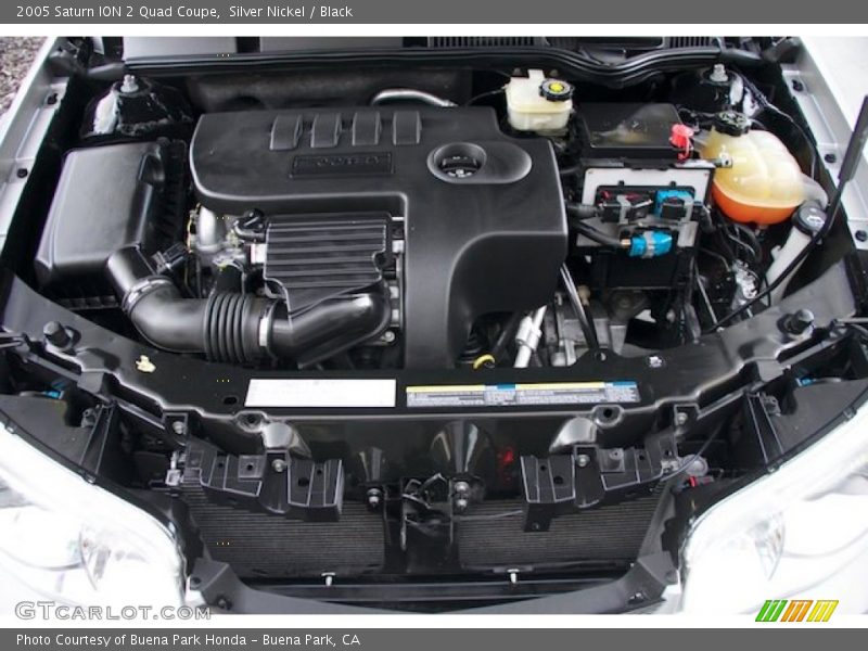 Silver Nickel / Black 2005 Saturn ION 2 Quad Coupe