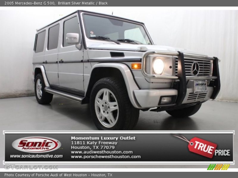 Brilliant Silver Metallic / Black 2005 Mercedes-Benz G 500