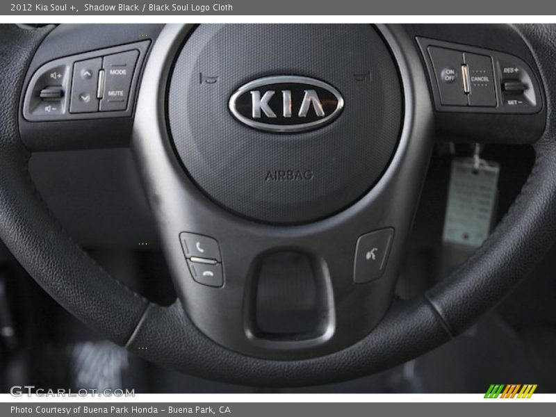 Shadow Black / Black Soul Logo Cloth 2012 Kia Soul +