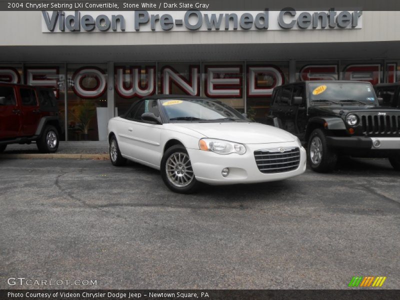 Stone White / Dark Slate Gray 2004 Chrysler Sebring LXi Convertible