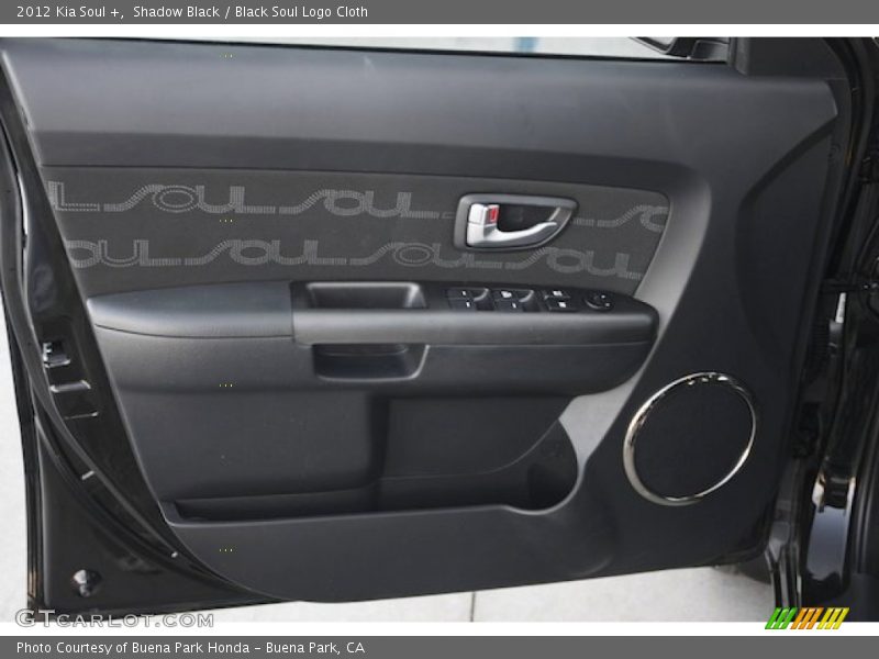 Shadow Black / Black Soul Logo Cloth 2012 Kia Soul +