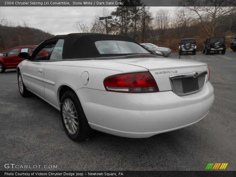 Stone White / Dark Slate Gray 2004 Chrysler Sebring LXi Convertible