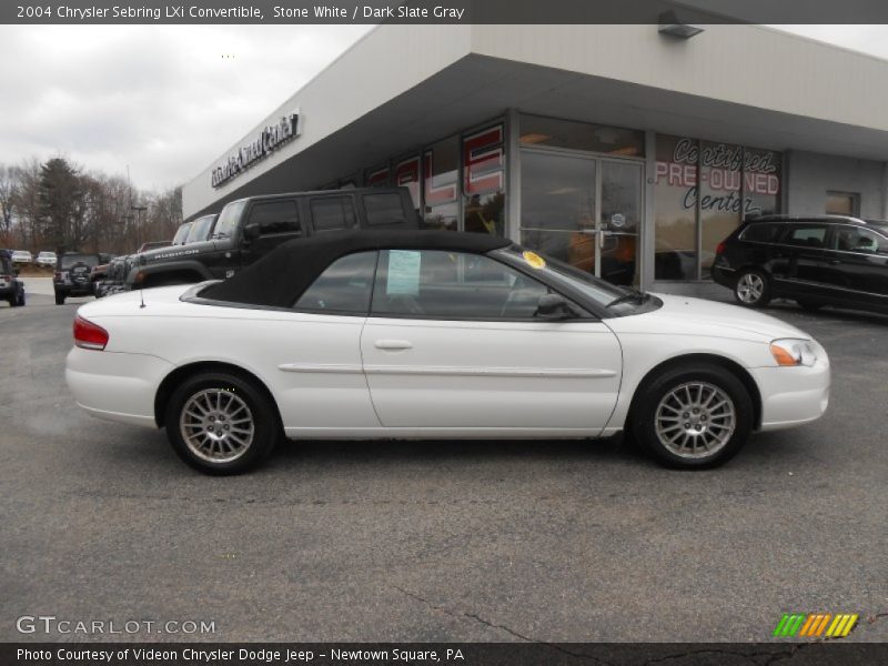 Stone White / Dark Slate Gray 2004 Chrysler Sebring LXi Convertible