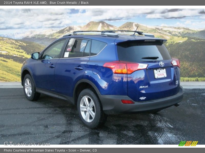 Blue Crush Metallic / Black 2014 Toyota RAV4 XLE AWD