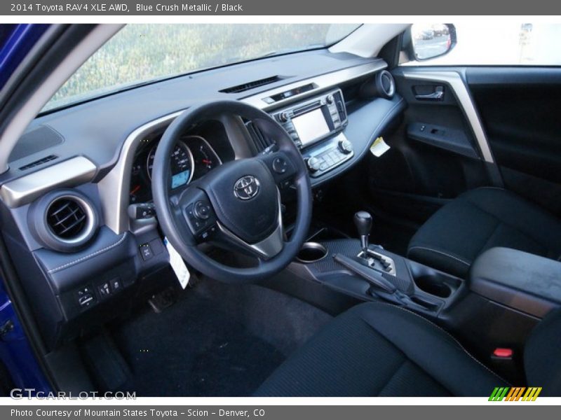 Blue Crush Metallic / Black 2014 Toyota RAV4 XLE AWD