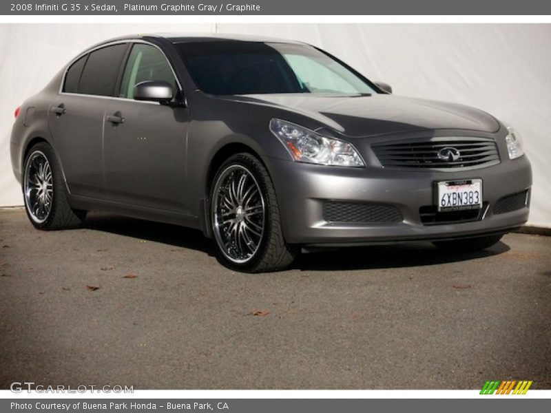 Platinum Graphite Gray / Graphite 2008 Infiniti G 35 x Sedan