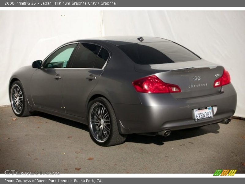 Platinum Graphite Gray / Graphite 2008 Infiniti G 35 x Sedan