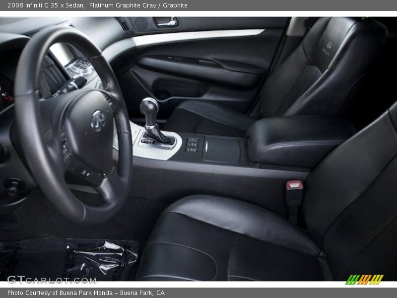 Platinum Graphite Gray / Graphite 2008 Infiniti G 35 x Sedan