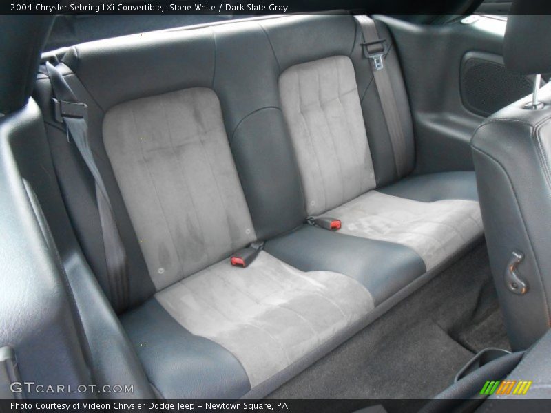 Rear Seat of 2004 Sebring LXi Convertible